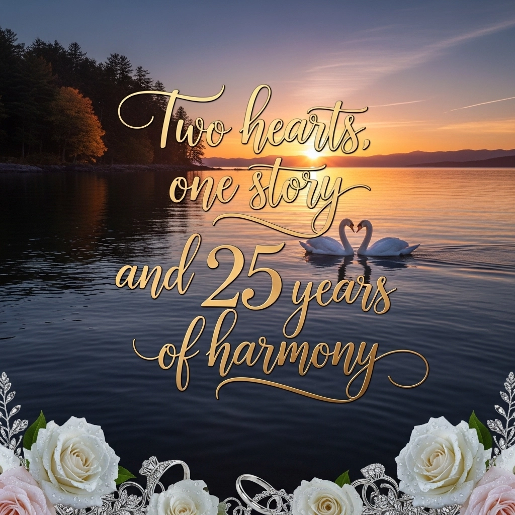 25th Wedding Anniversary Quotes for Couple