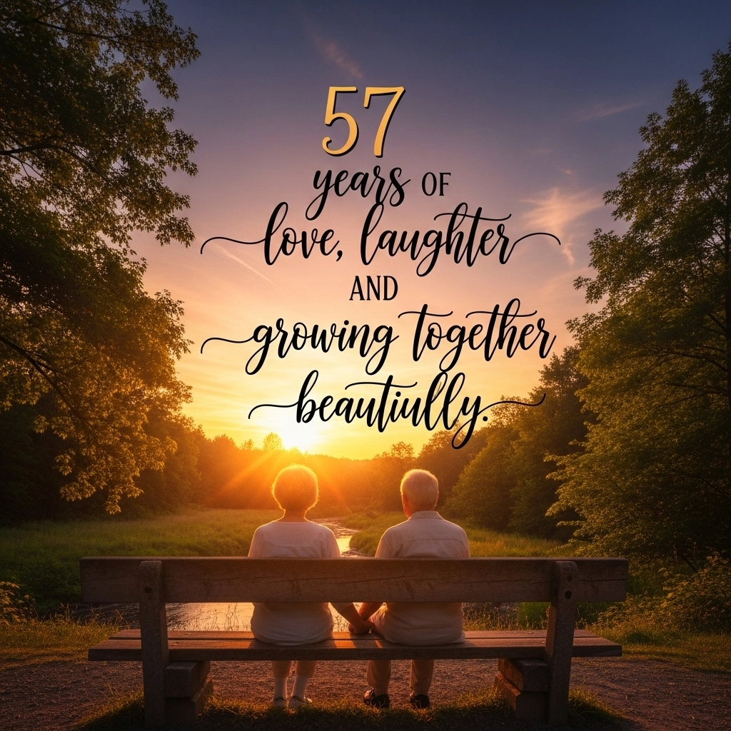 57th Wedding Anniversary Quotes for a Couple