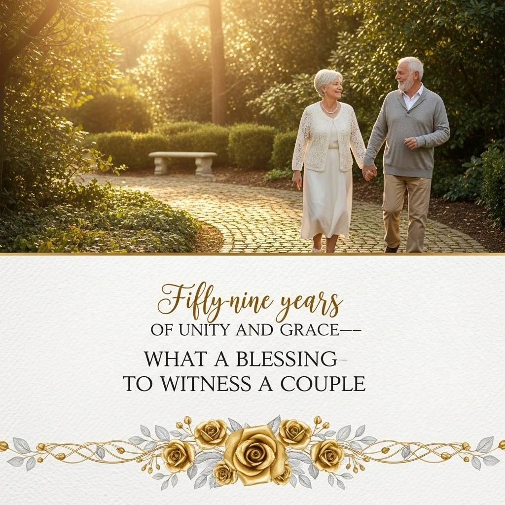 59th Wedding Anniversary Quotes for Parents