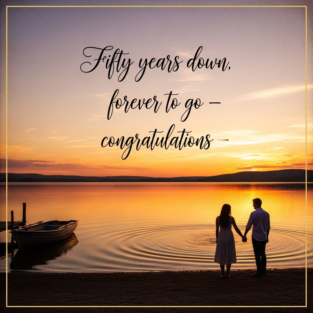 short 50th wedding anniversary quotes for couple