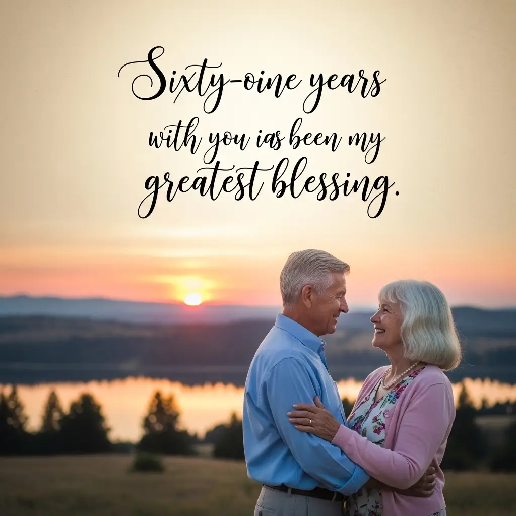 61st Wedding Anniversary Quotes for Husband