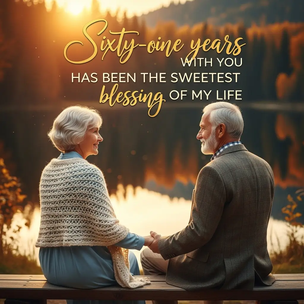 61st Wedding Anniversary Quotes for Wife