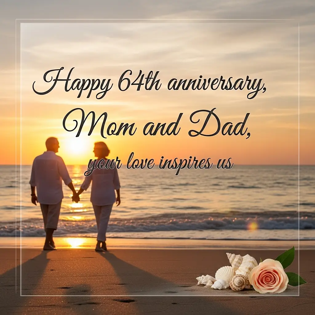 64th Wedding Anniversary Quotes for Parents