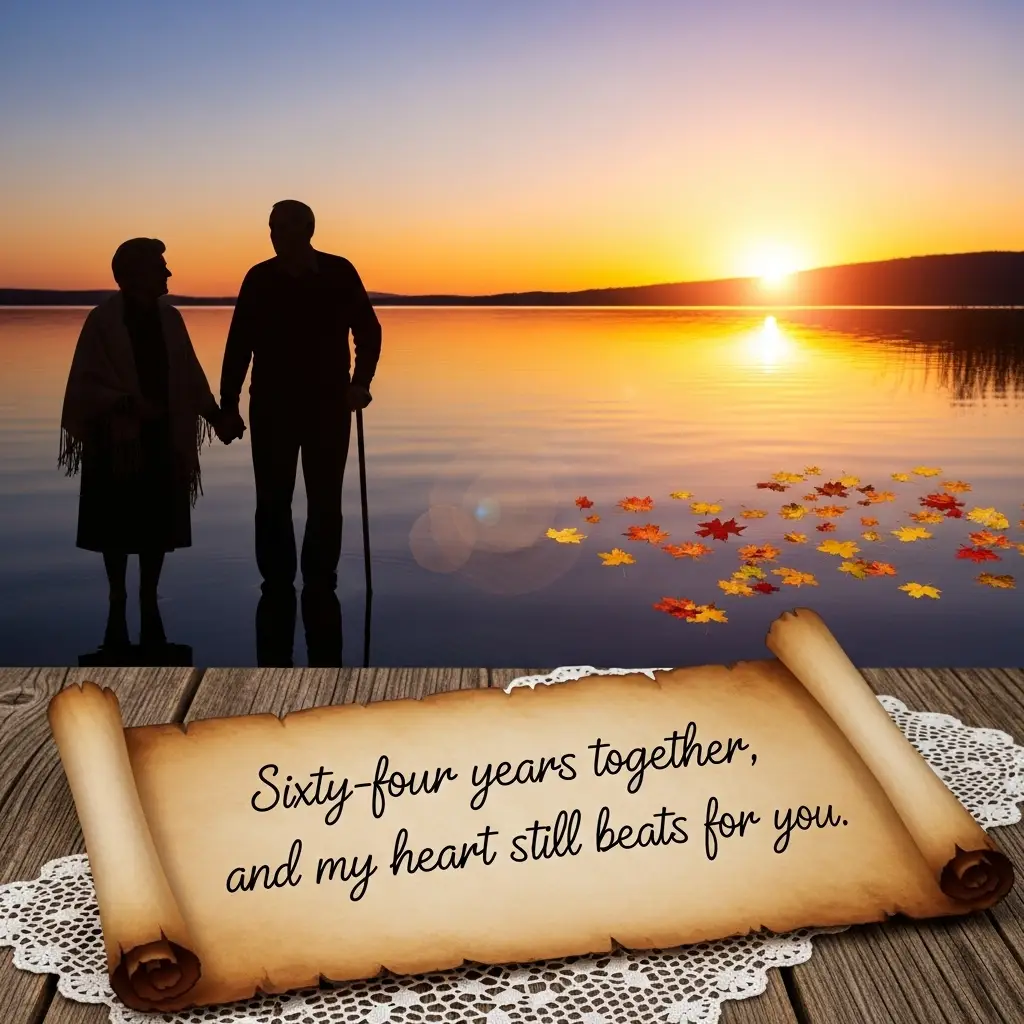 64th Wedding Anniversary Quotes for Wife