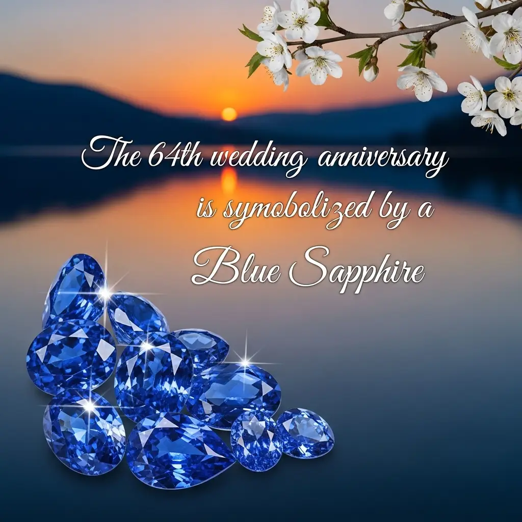 64th Wedding Anniversary Symbol