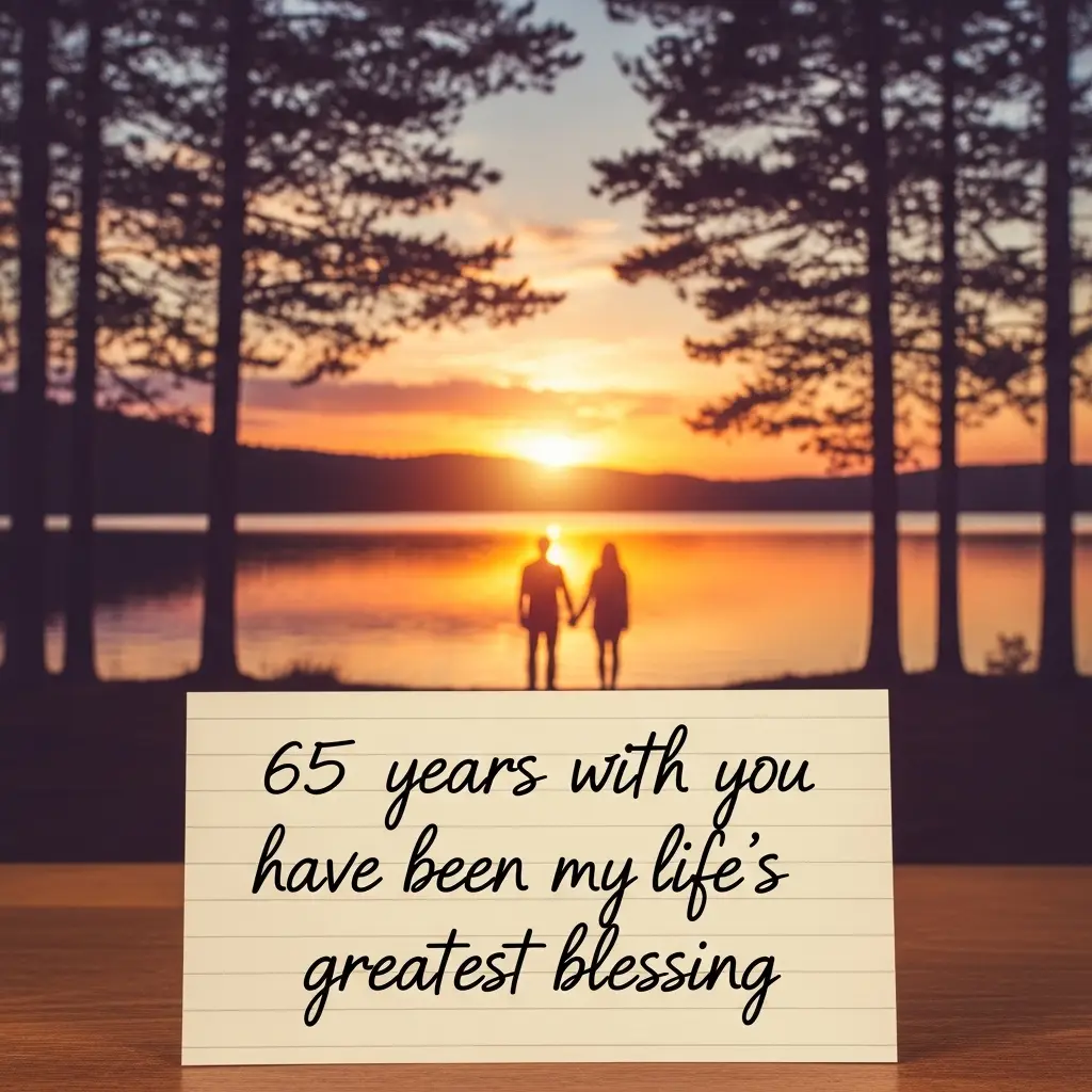 65th Wedding Anniversary Quotes for Wife