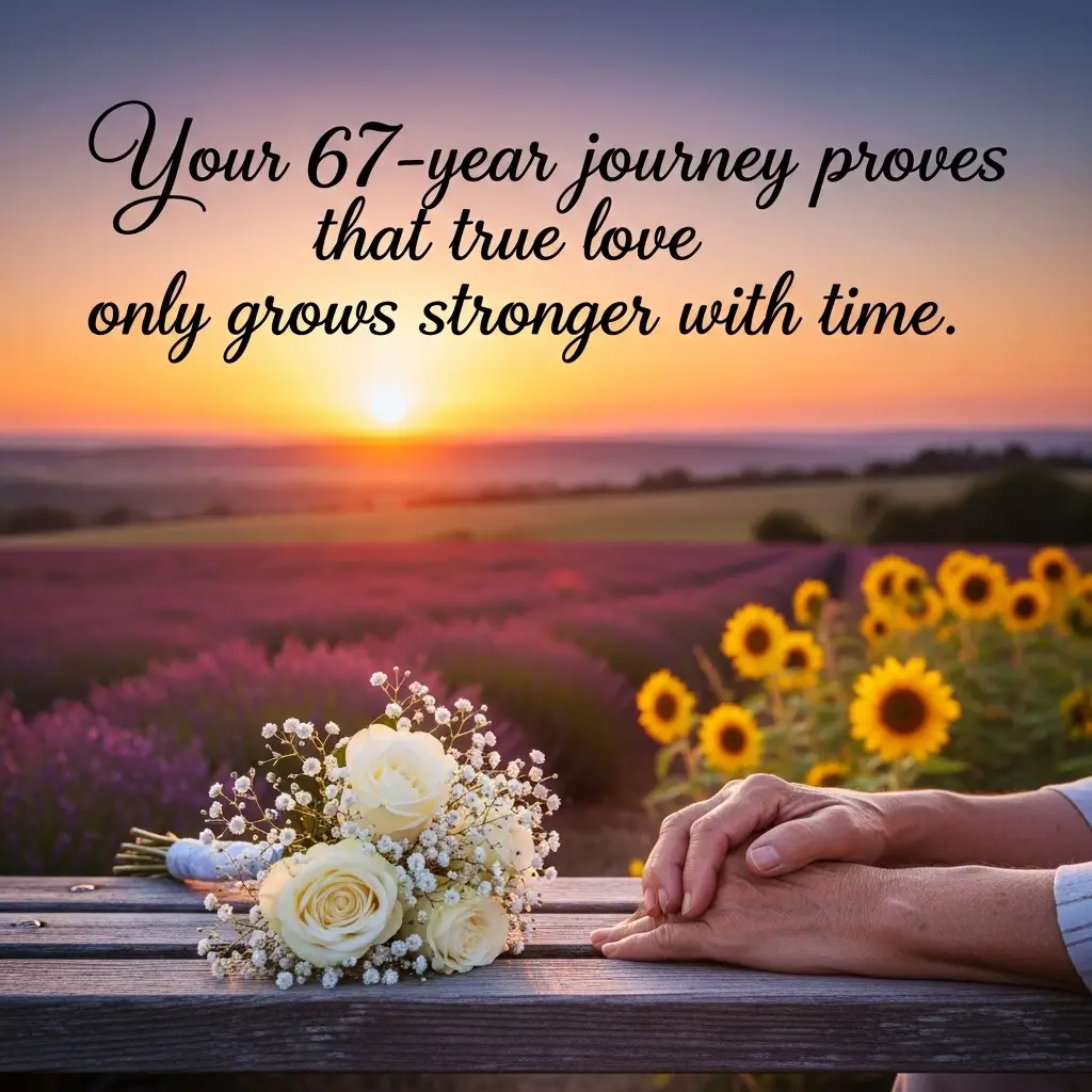 67th Wedding Anniversary Quotes for a Couple