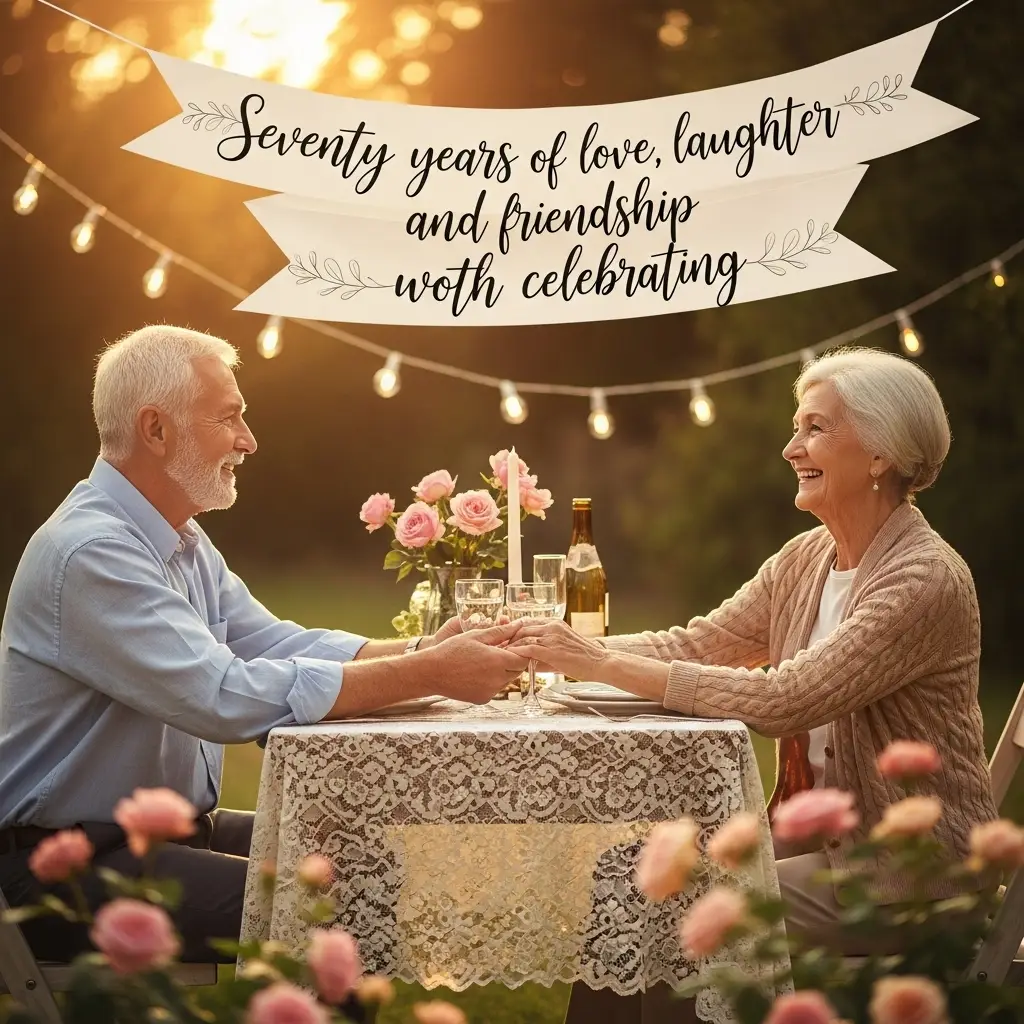 70th Wedding Anniversary Quotes for a Friend