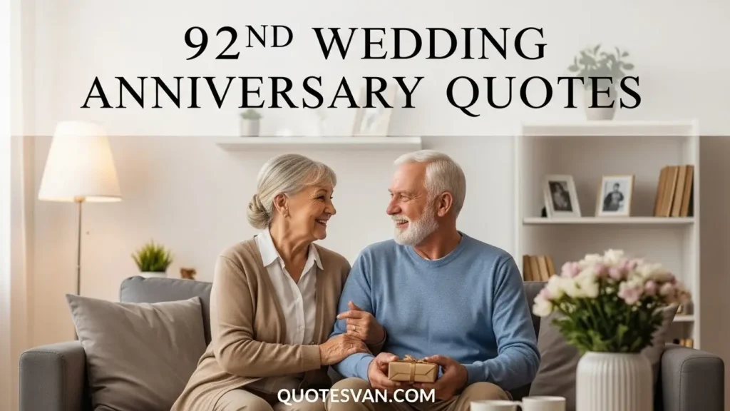 92nd Wedding Anniversary Quotes