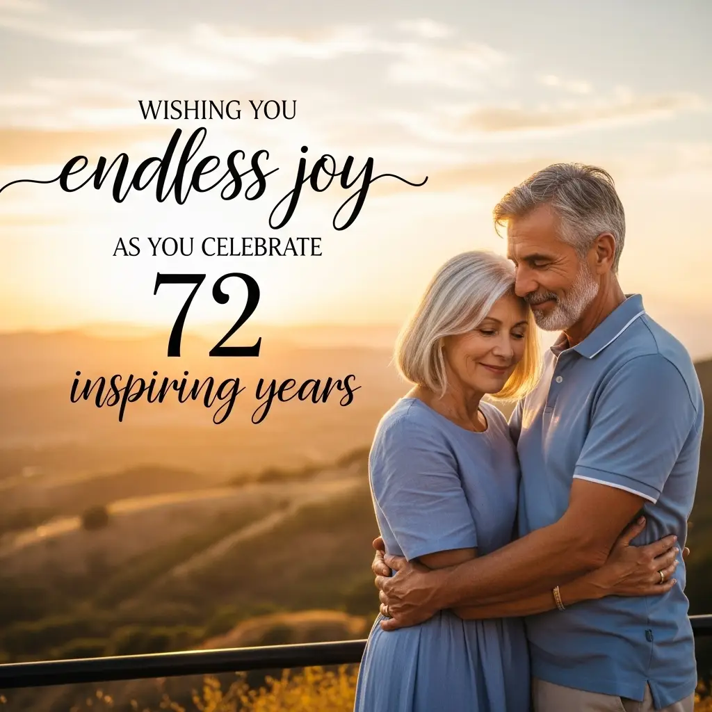 Meaningful 72nd Wedding Anniversary Wishes for a Remarkable Milestone