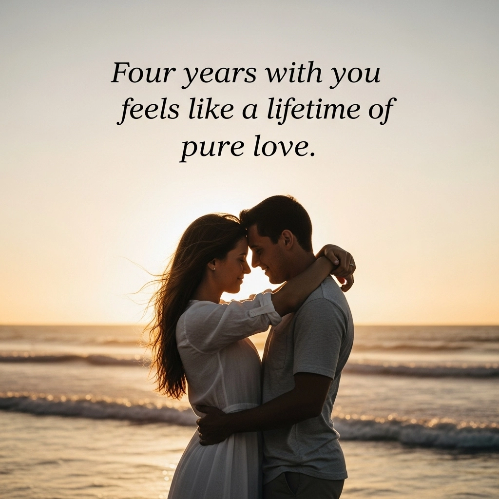 4th Wedding Anniversary Quotes for Wife