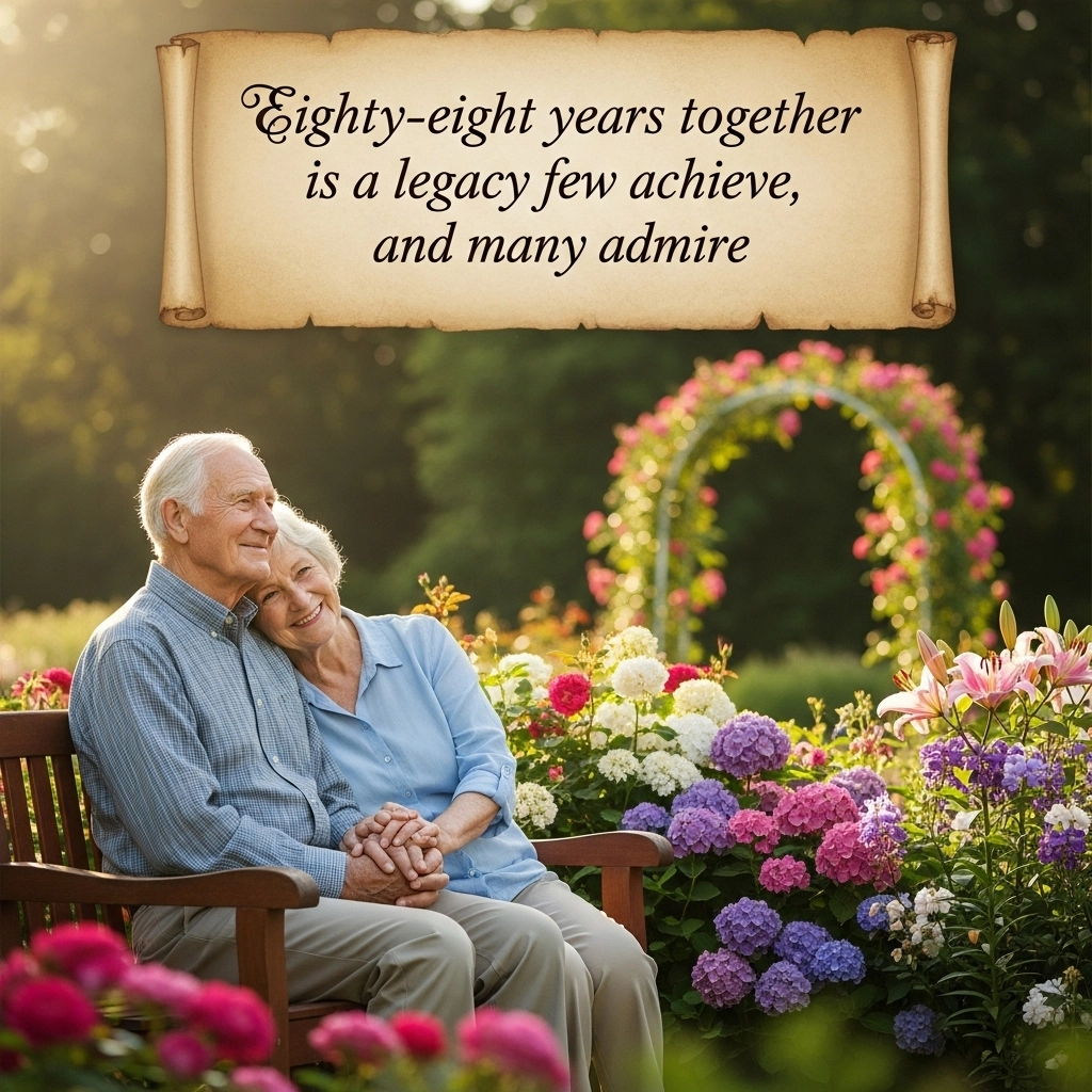 88th Wedding Anniversary Wishes for Boss and His Wife