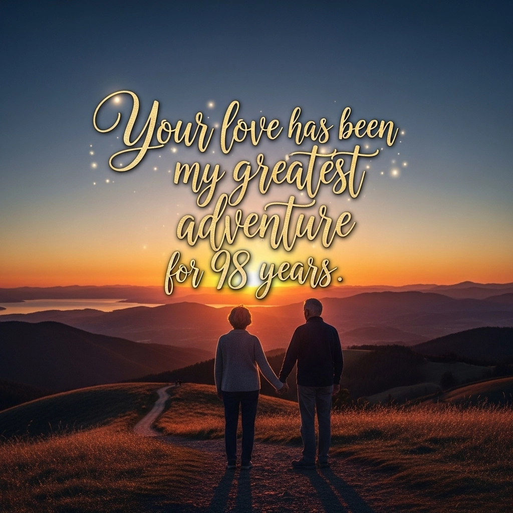 98th Wedding Anniversary Quotes for Husband