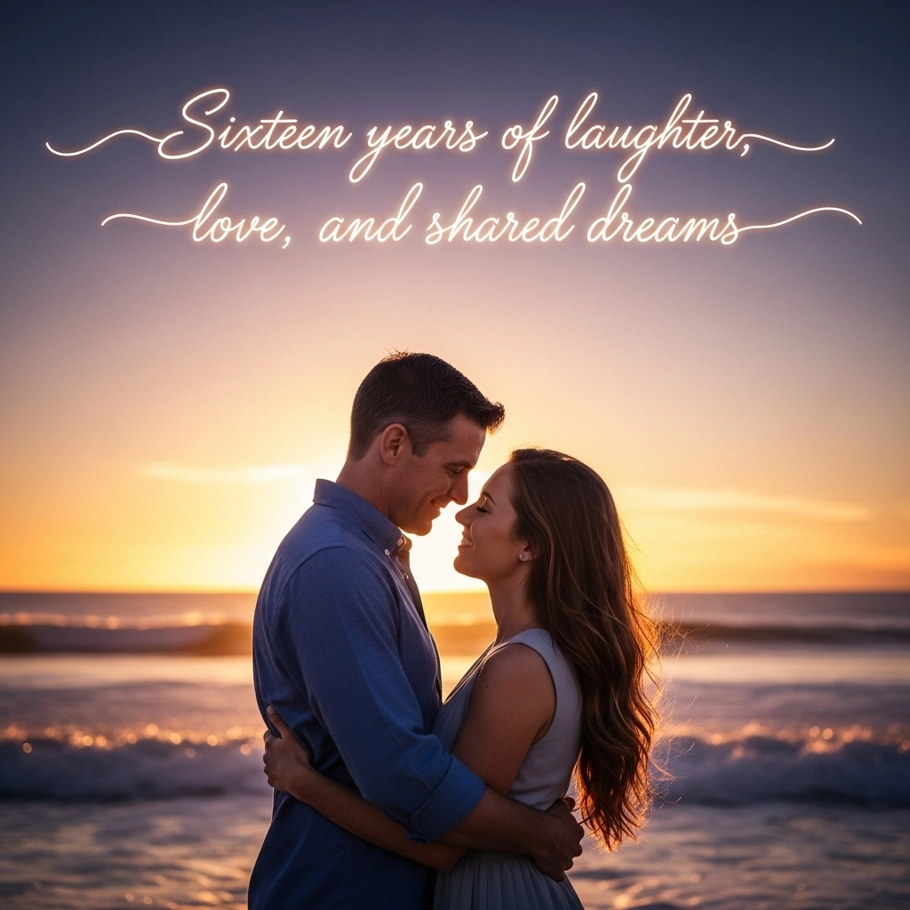 16th Wedding Anniversary Quotes for Wife