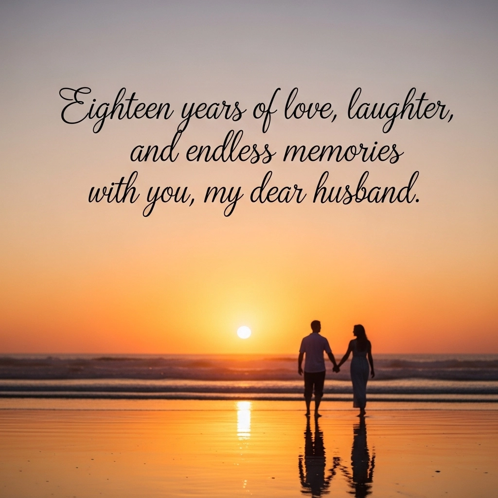 18th Wedding Anniversary Quotes for Husband